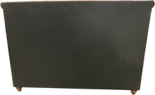Load image into Gallery viewer, Chesterfield Classic Tufted Western Hand Rubbed Tobacco Leather Winged Headboard