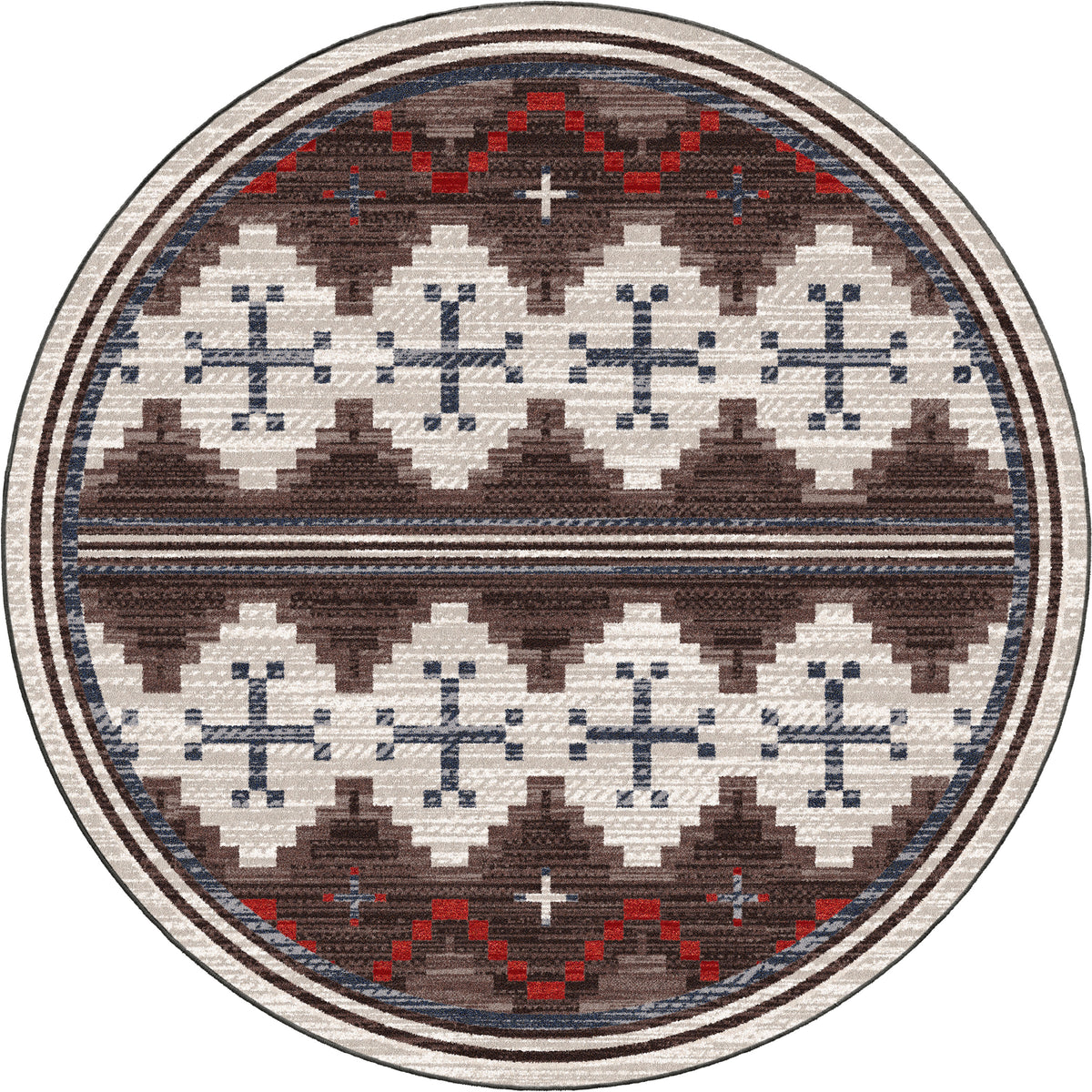 Image of an area rug, Pathways - Dusty Brown