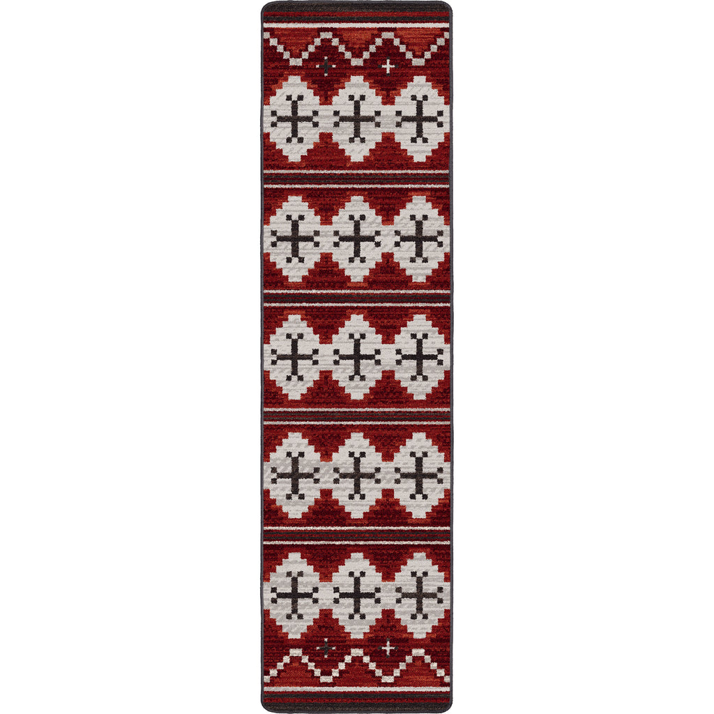 Image of an area rug, Pathways - Red