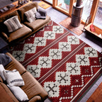 Image of an area rug, Pathways - Red