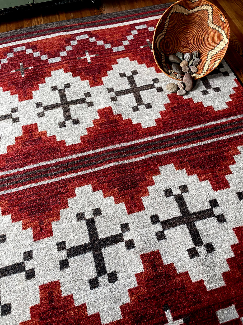 Image of an area rug, Pathways - Red