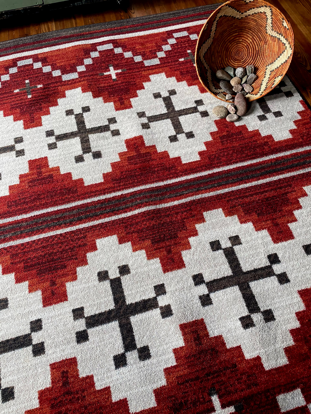 Image of an area rug, Pathways - Red