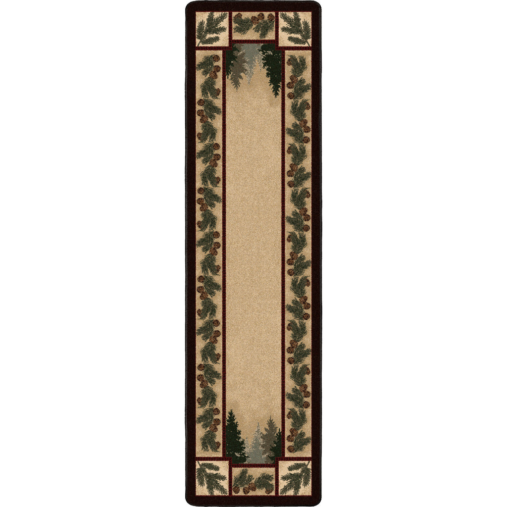 Image of an area rug, Pine Forest - Maize
