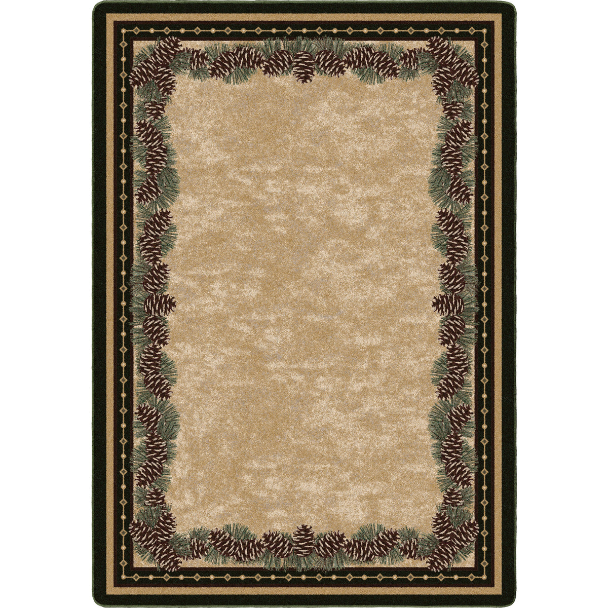 Image of an area rug, Pine Mountain - Green