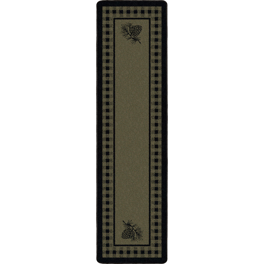 Image of an area rug, Pine Refuge - Green