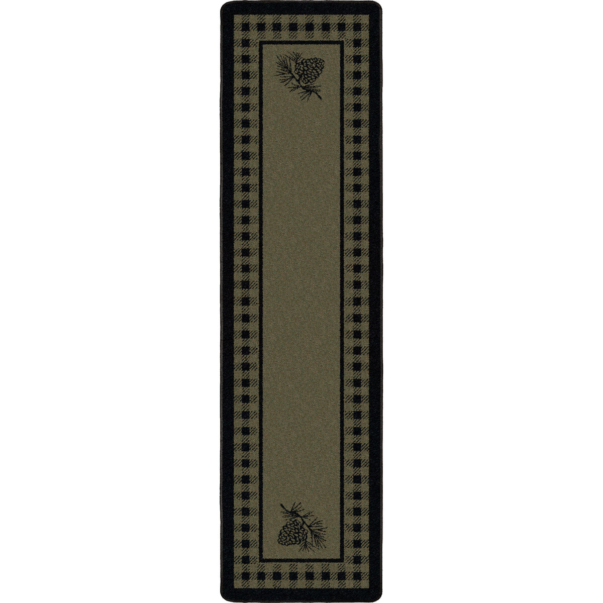 Image of an area rug, Pine Refuge - Green