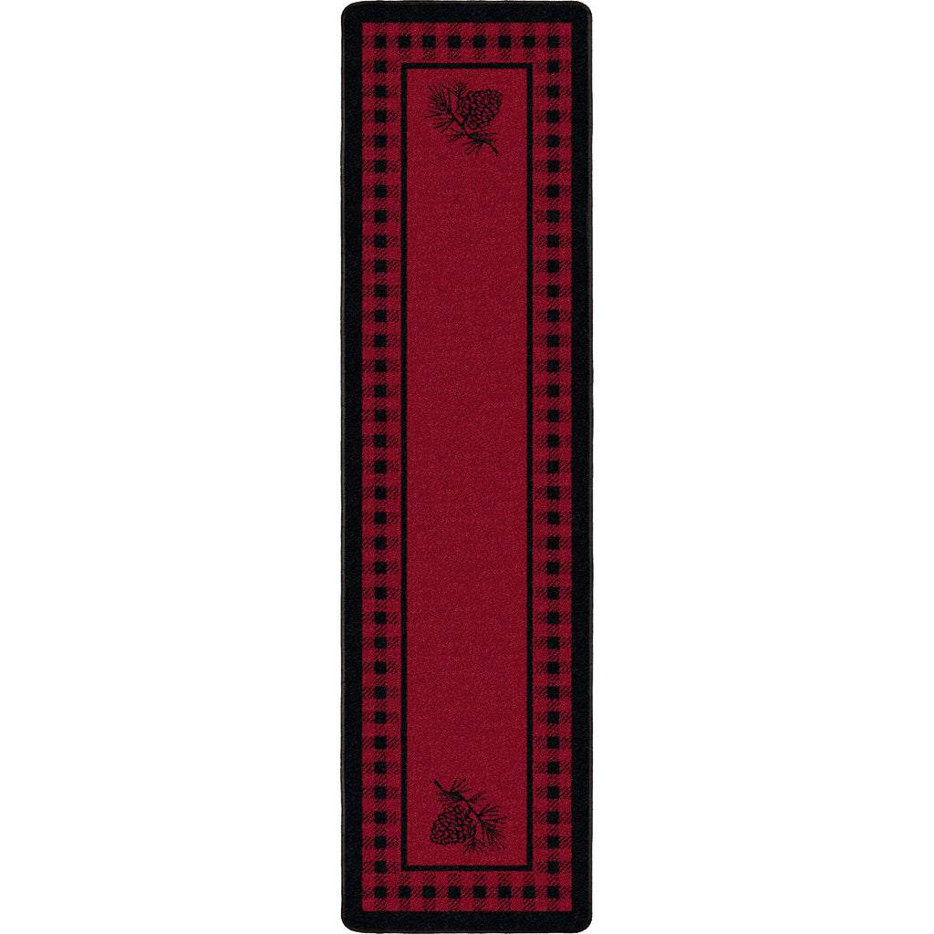 Image of an area rug, Pine Refuge - Red