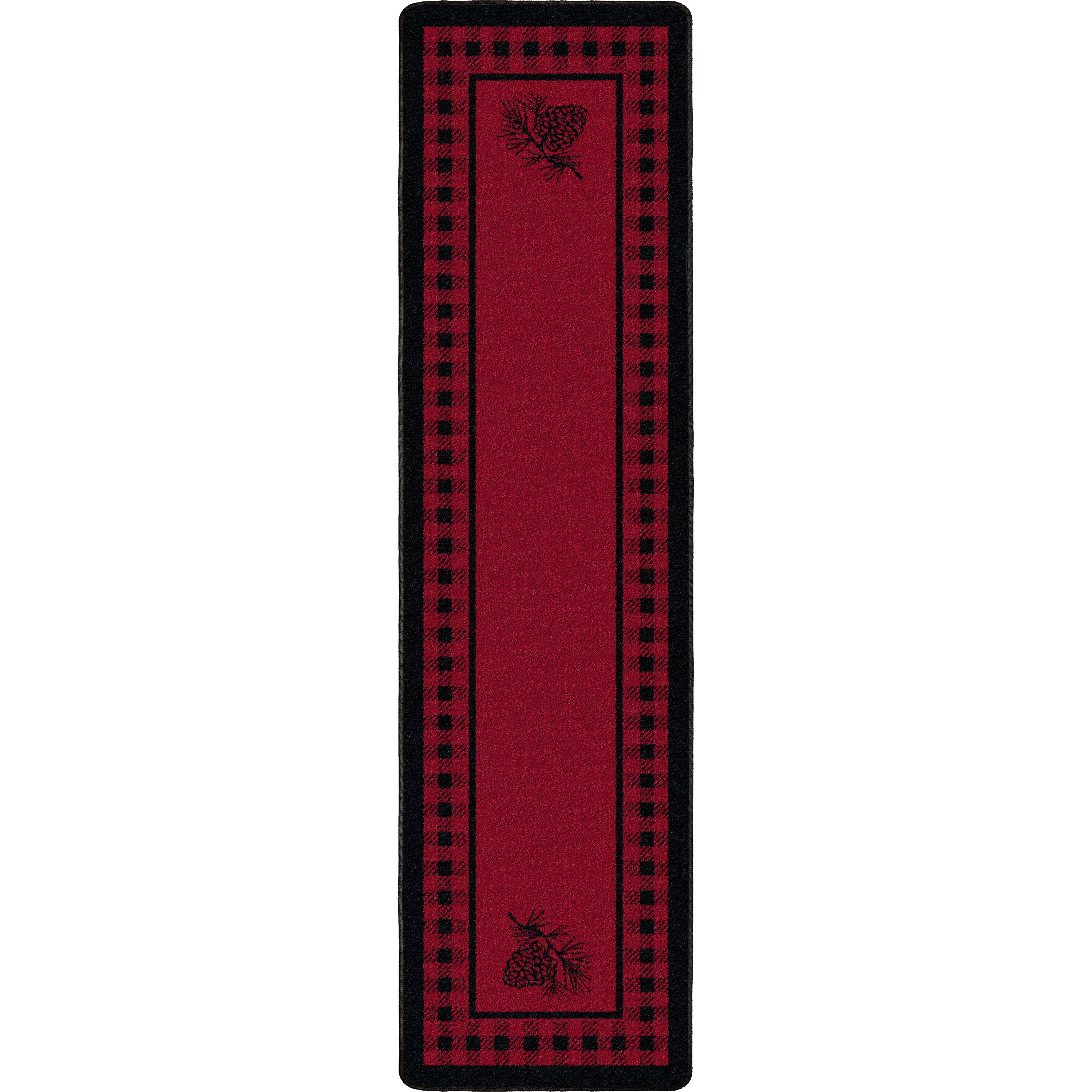 Image of an area rug, Pine Refuge - Red