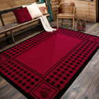 Image of an area rug, Pine Refuge - Red