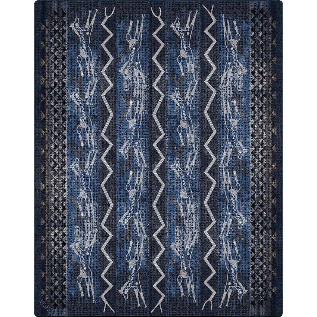 Image of an area rug, Will K Plains Speak - Midnight