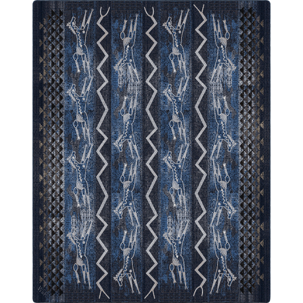 Image of an area rug, Will K Plains Speak - Midnight