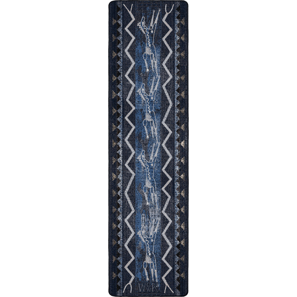 Image of an area rug, Will K Plains Speak - Midnight