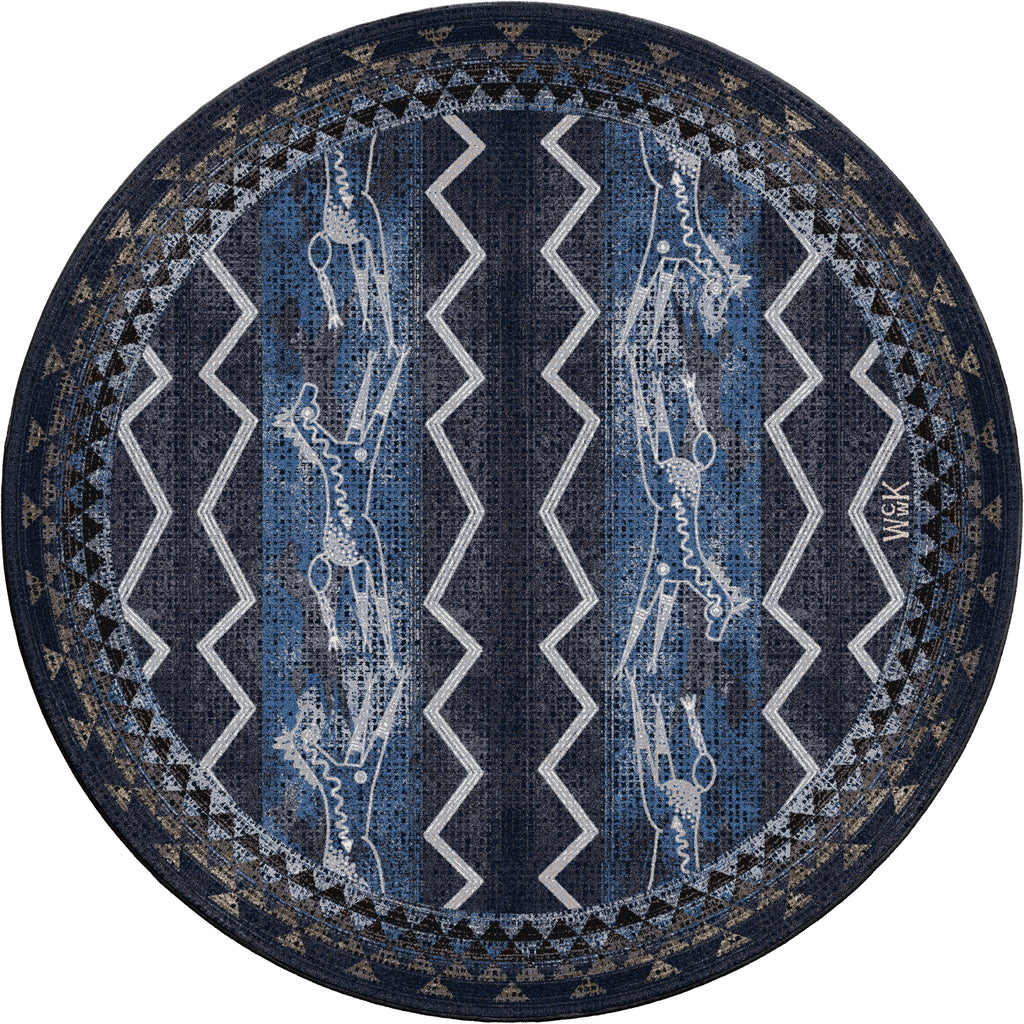 Image of an area rug, Will K Plains Speak - Midnight