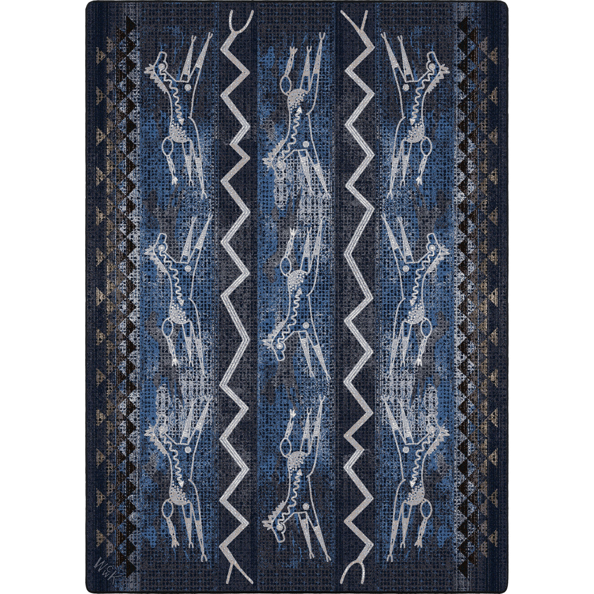 Image of an area rug, Will K Plains Speak - Midnight
