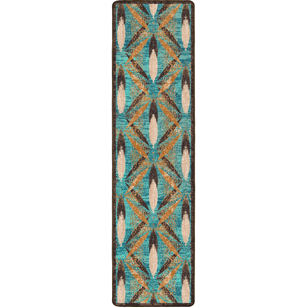 Image of an area rug, Plumage - Tropical Turquoise