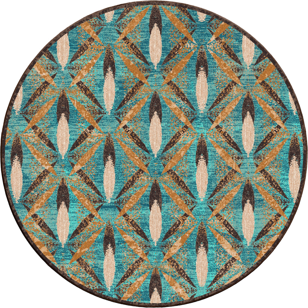 Image of an area rug, Plumage - Tropical Turquoise