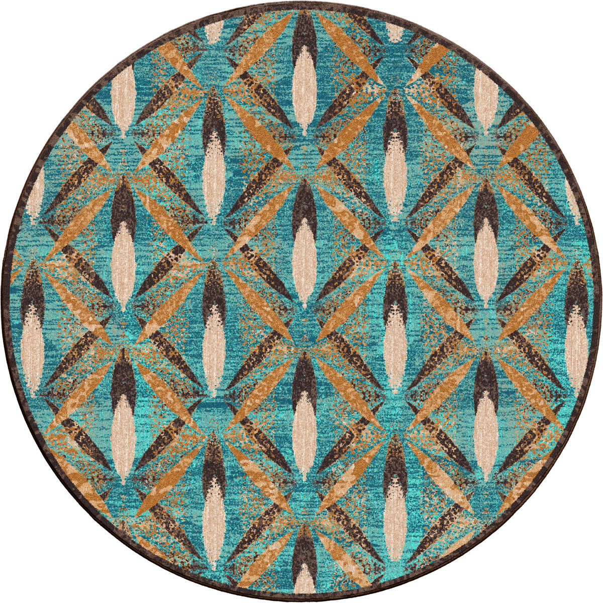 Image of an area rug, Plumage - Tropical Turquoise