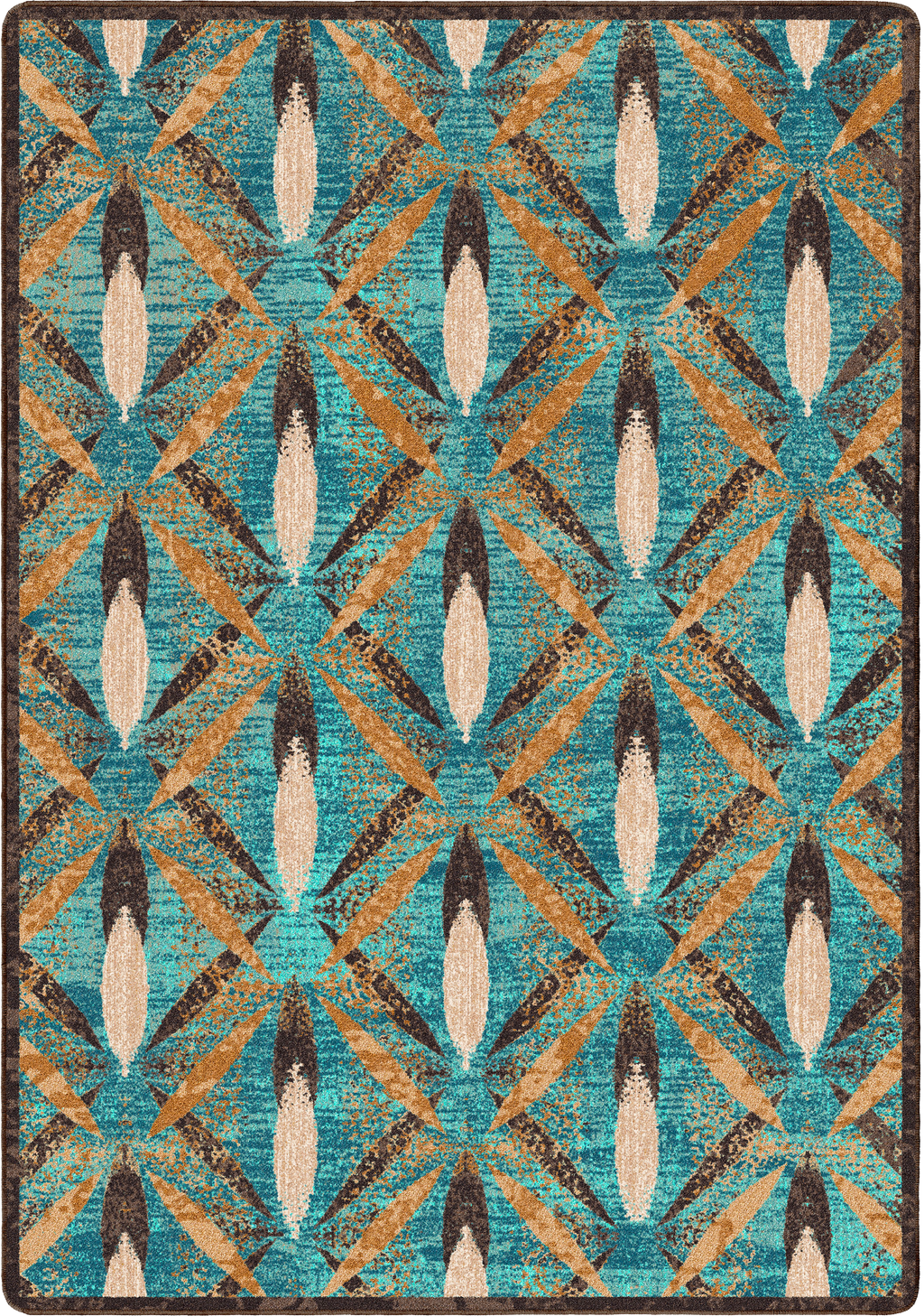 Image of an area rug, Plumage - Tropical Turquoise