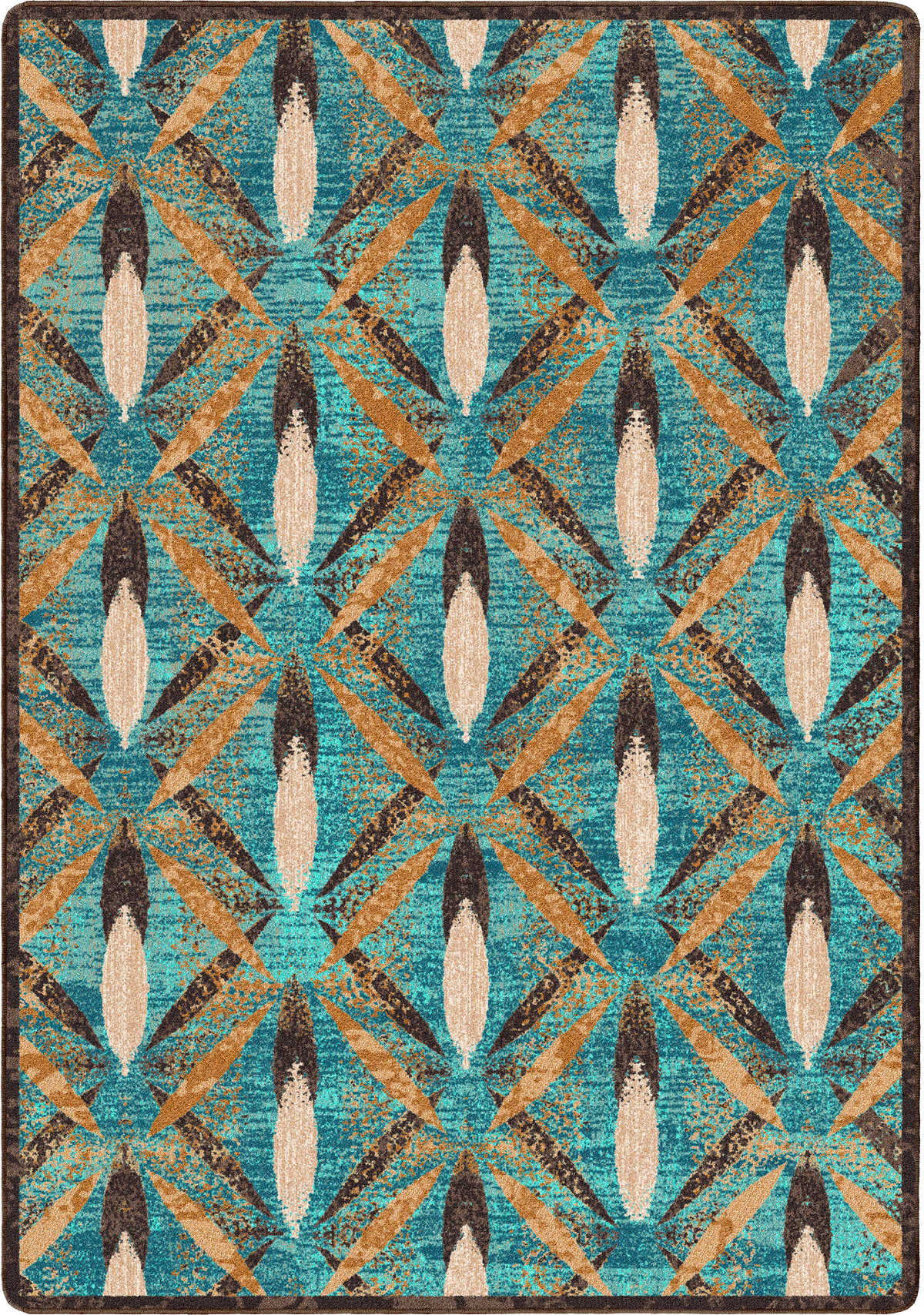 Image of an area rug, Plumage - Tropical Turquoise