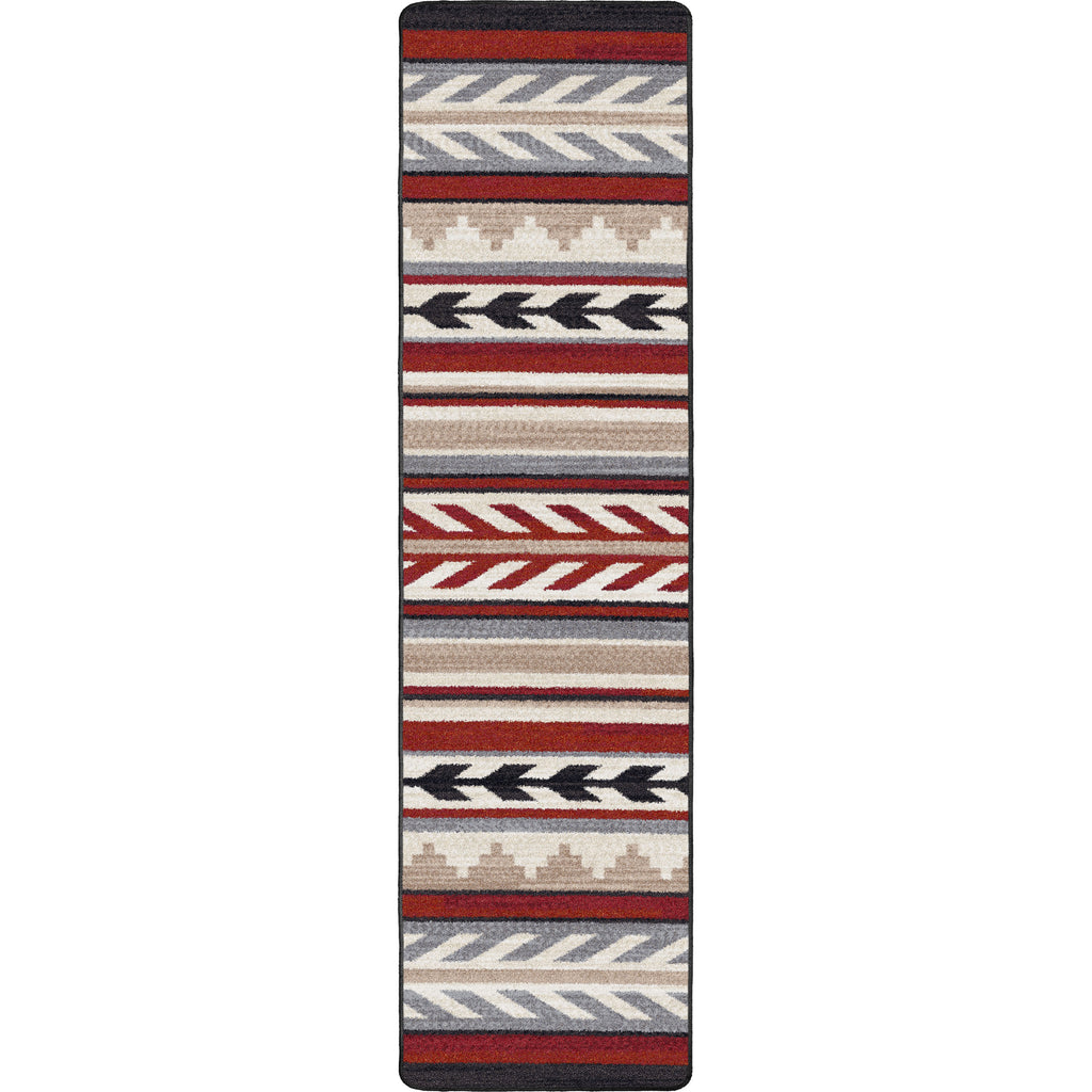 Image of an area rug, Progression - Red