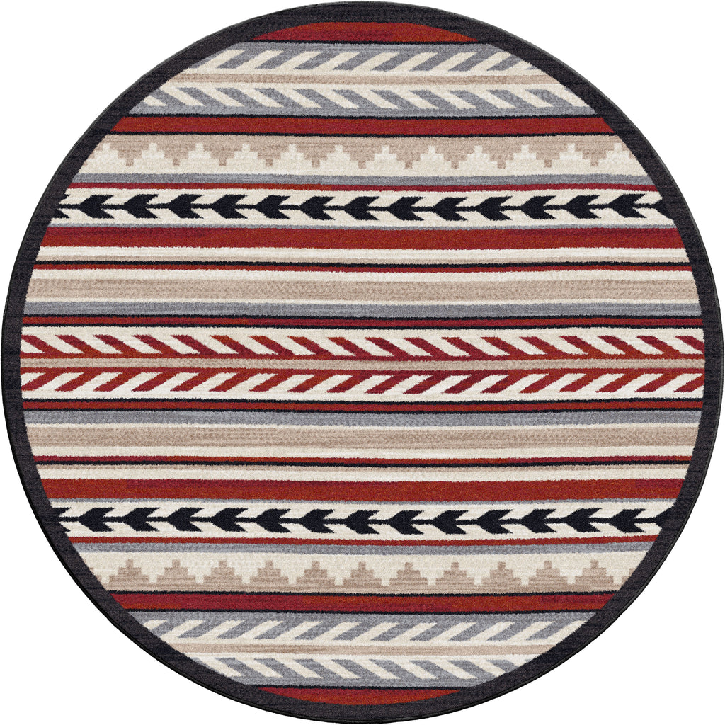 Image of an area rug, Progression - Red