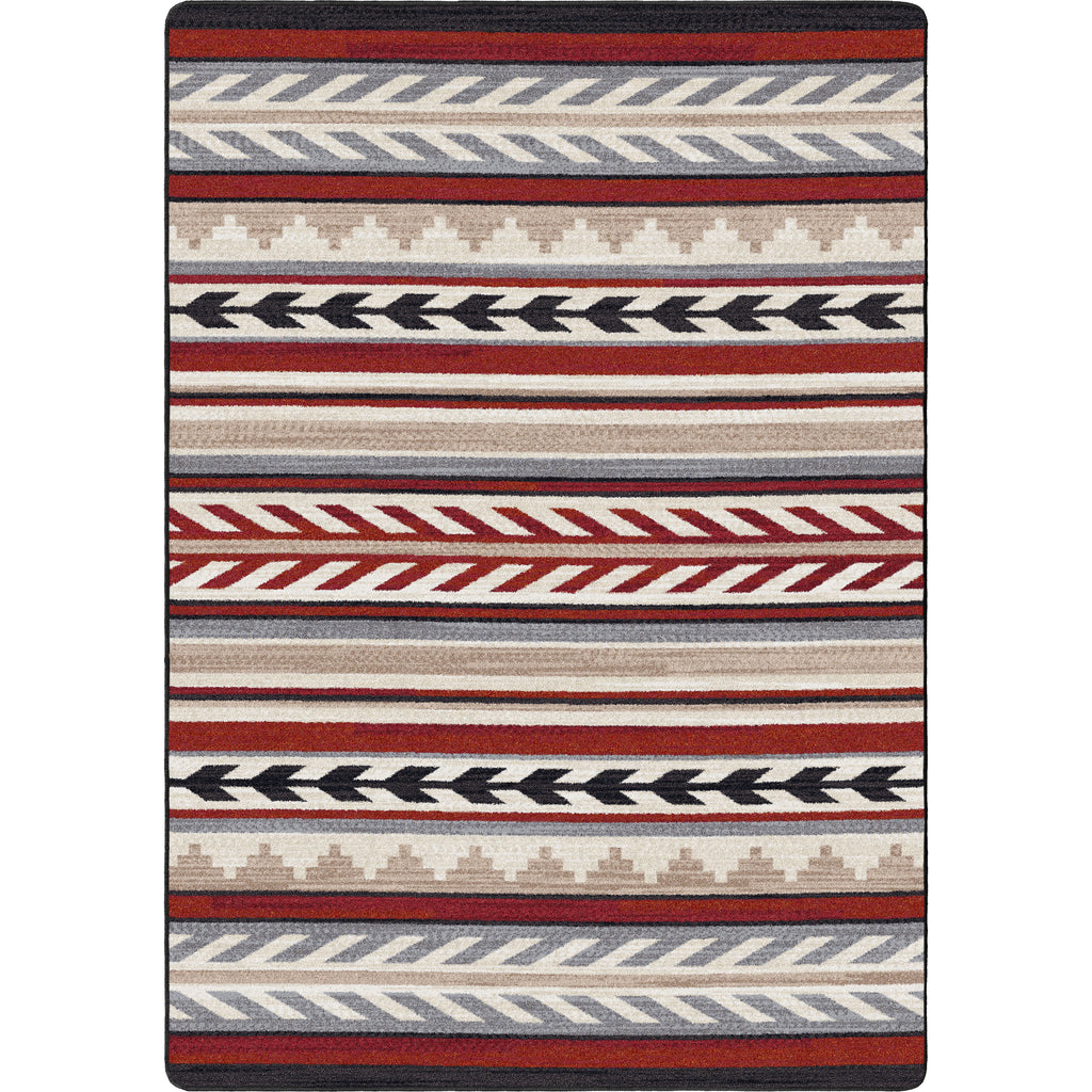 Image of an area rug, Progression - Red