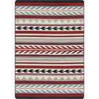 Image of an area rug, Progression - Red