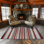 Image of an area rug, Progression - Red