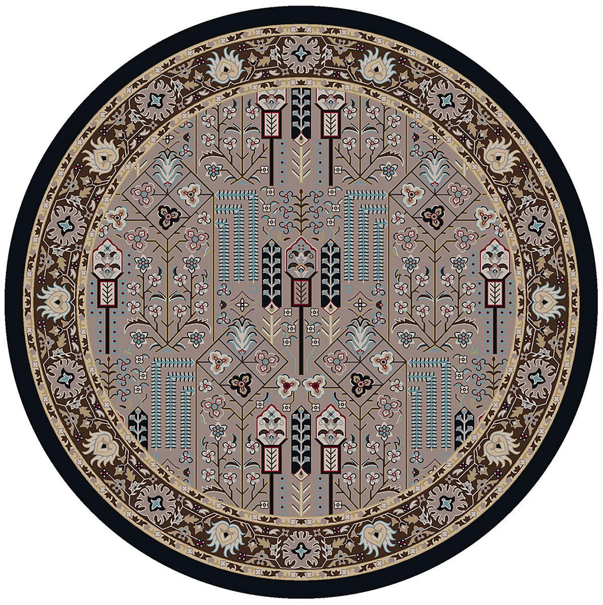 Image of an area rug, Passage - Turquoise