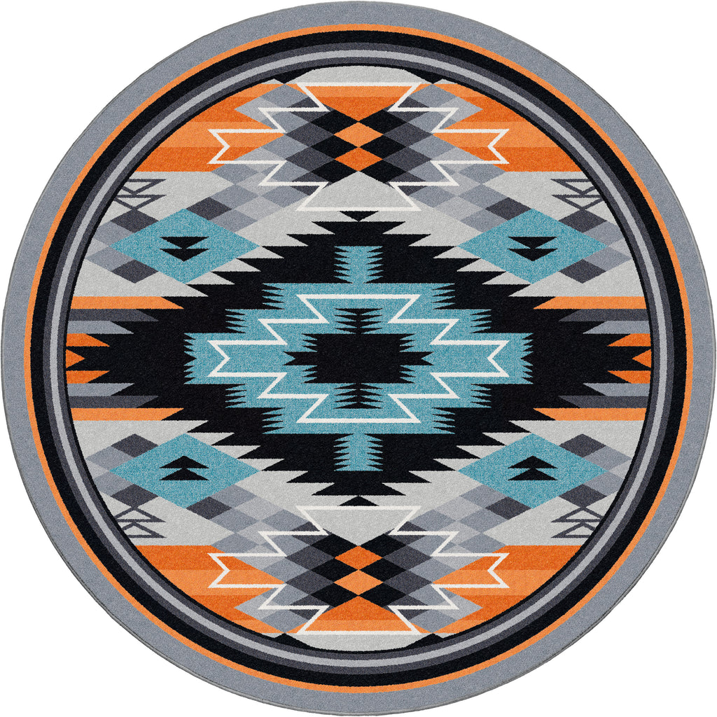 Image of an area rug, Radiowaves - Fire