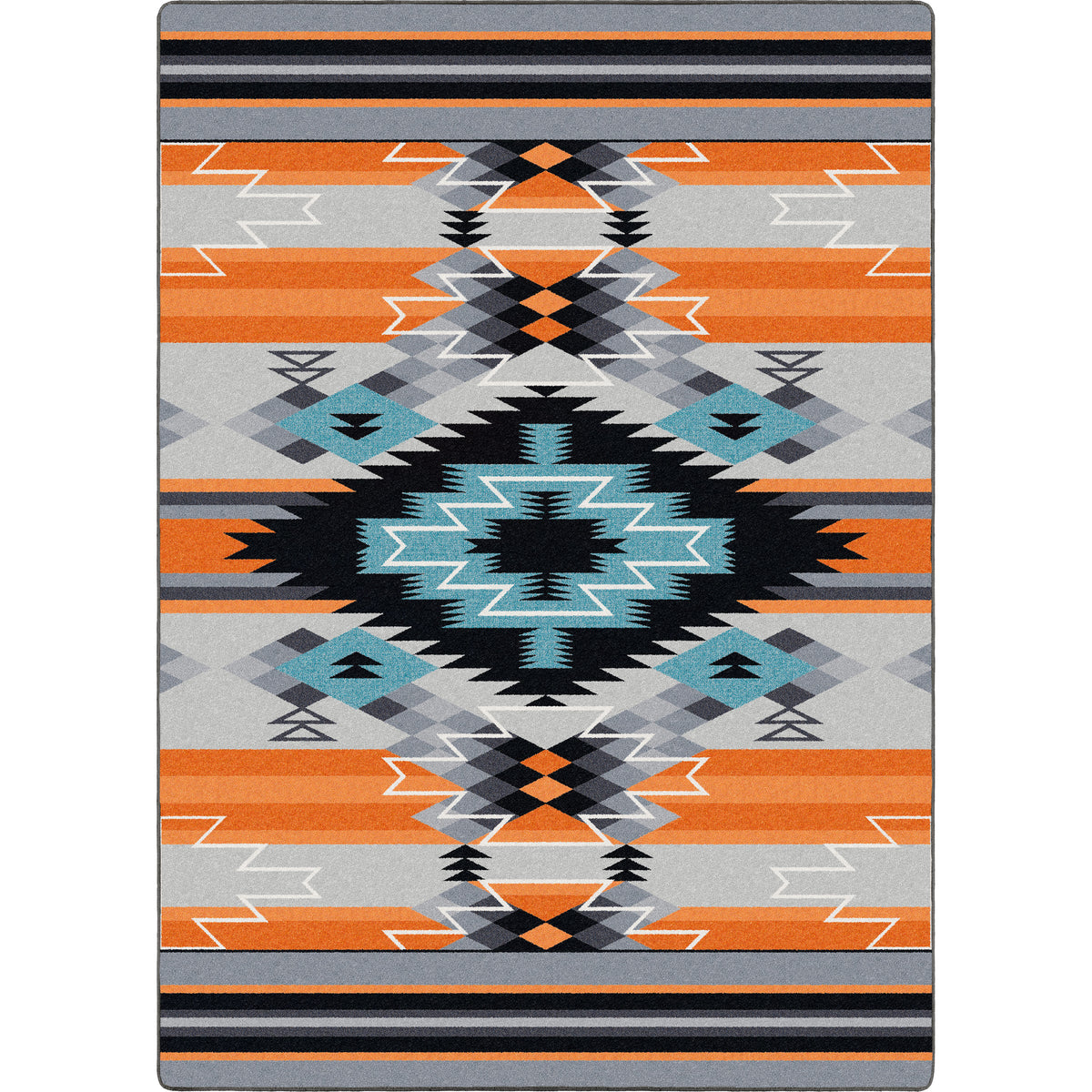 Image of an area rug, Radio Waves - Fire