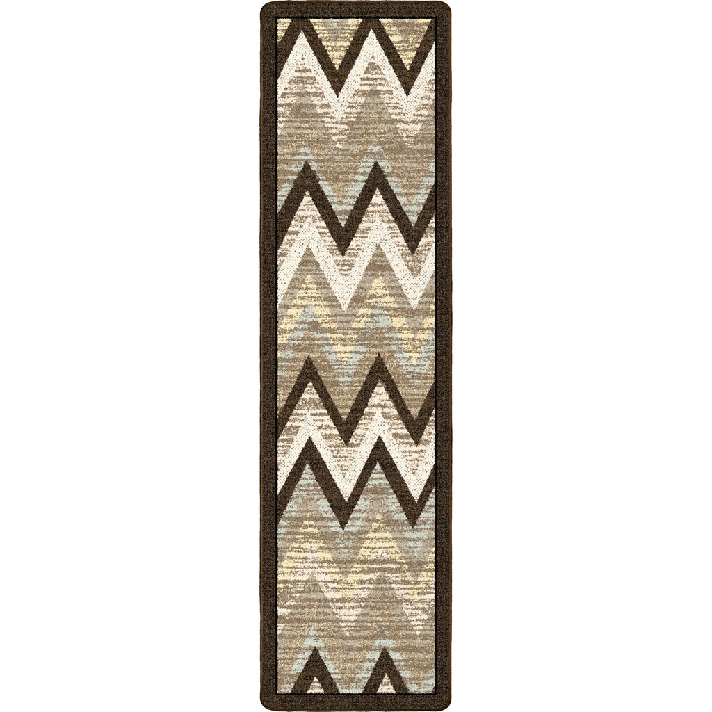Image of an area rug, Rain Flame - Cool Earth