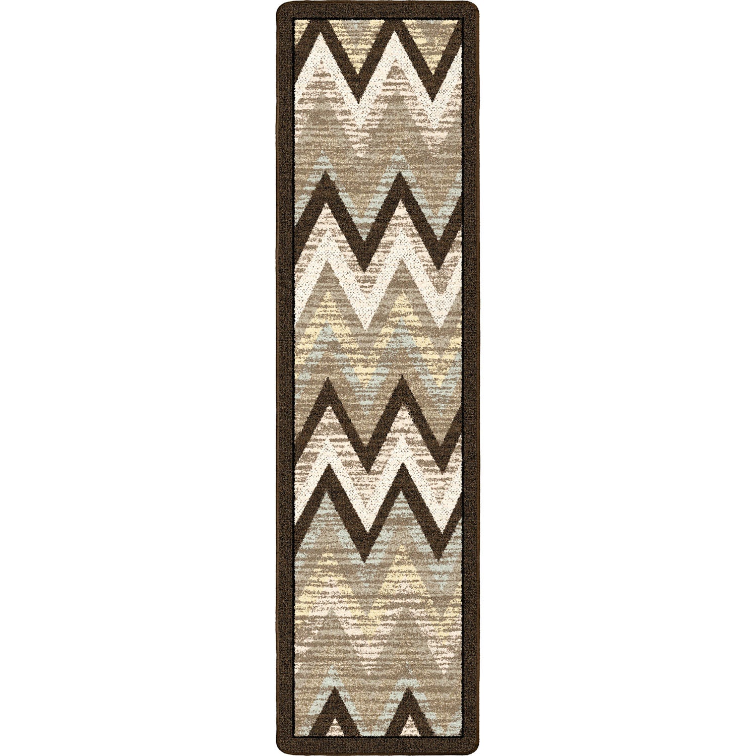 Image of an area rug, Rain Flame - Cool Earth