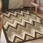 Image of an area rug, Rain Flame - Cool Earth