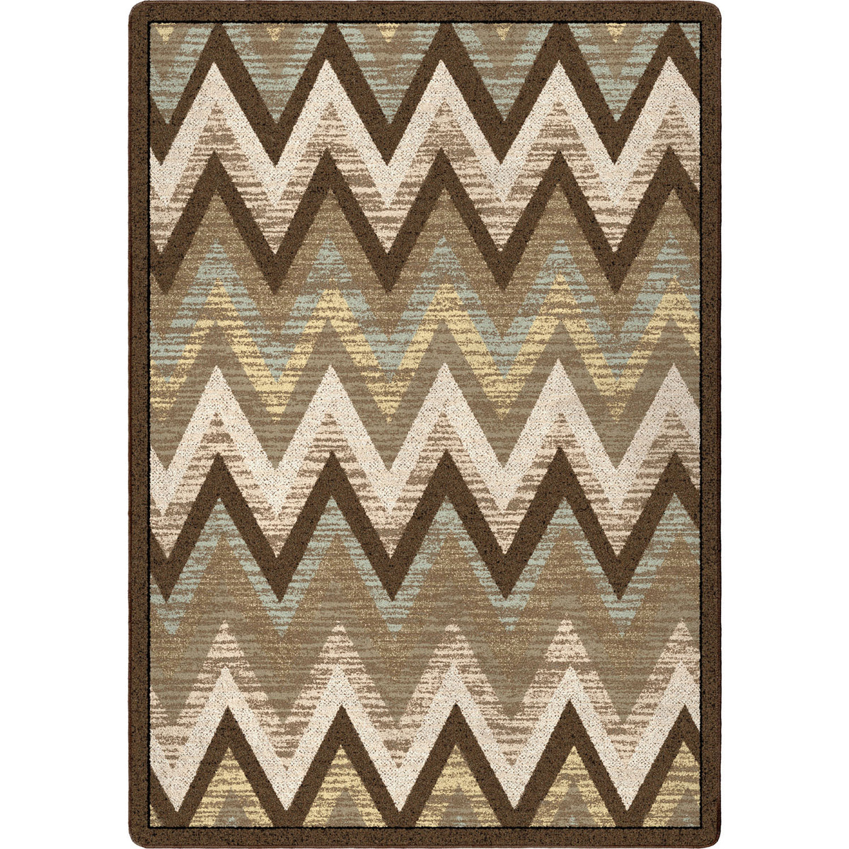 Image of an area rug, Rain Flame - Cool Earth