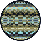 Image of an area rug, Rainbow Blanket - Blue Shades