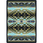 Image of an area rug, Rainbow Blanket - Blue Shades