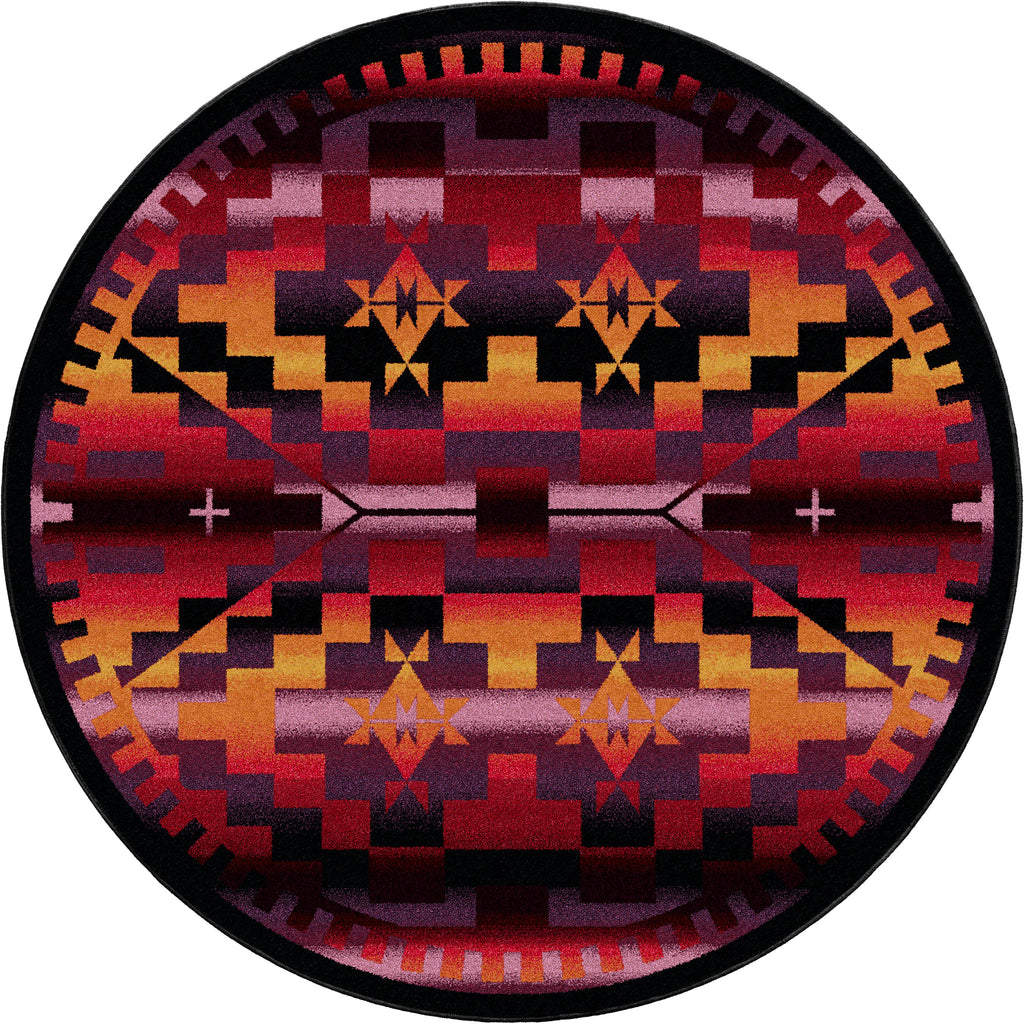 Image of an area rug, Rainbow Blanket - Sunset
