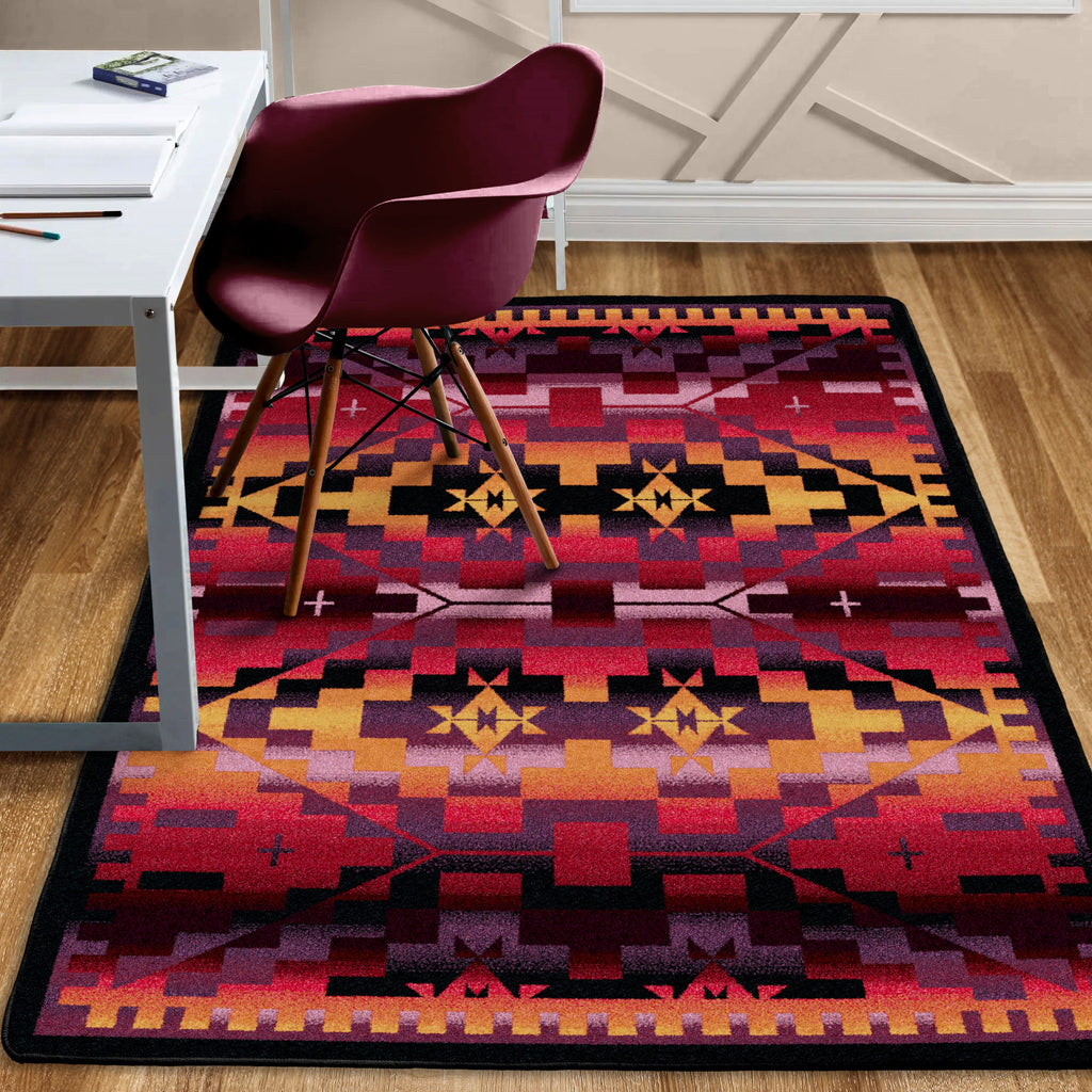 Image of an area rug, Rainbow Blanket - Sunset