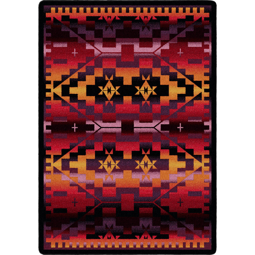 Image of an area rug, Rainbow Blanket - Sunset