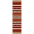 Image of an area rug, Remington Stripe - Red Multi