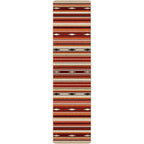 Image of an area rug, Remington Stripe - Red Multi