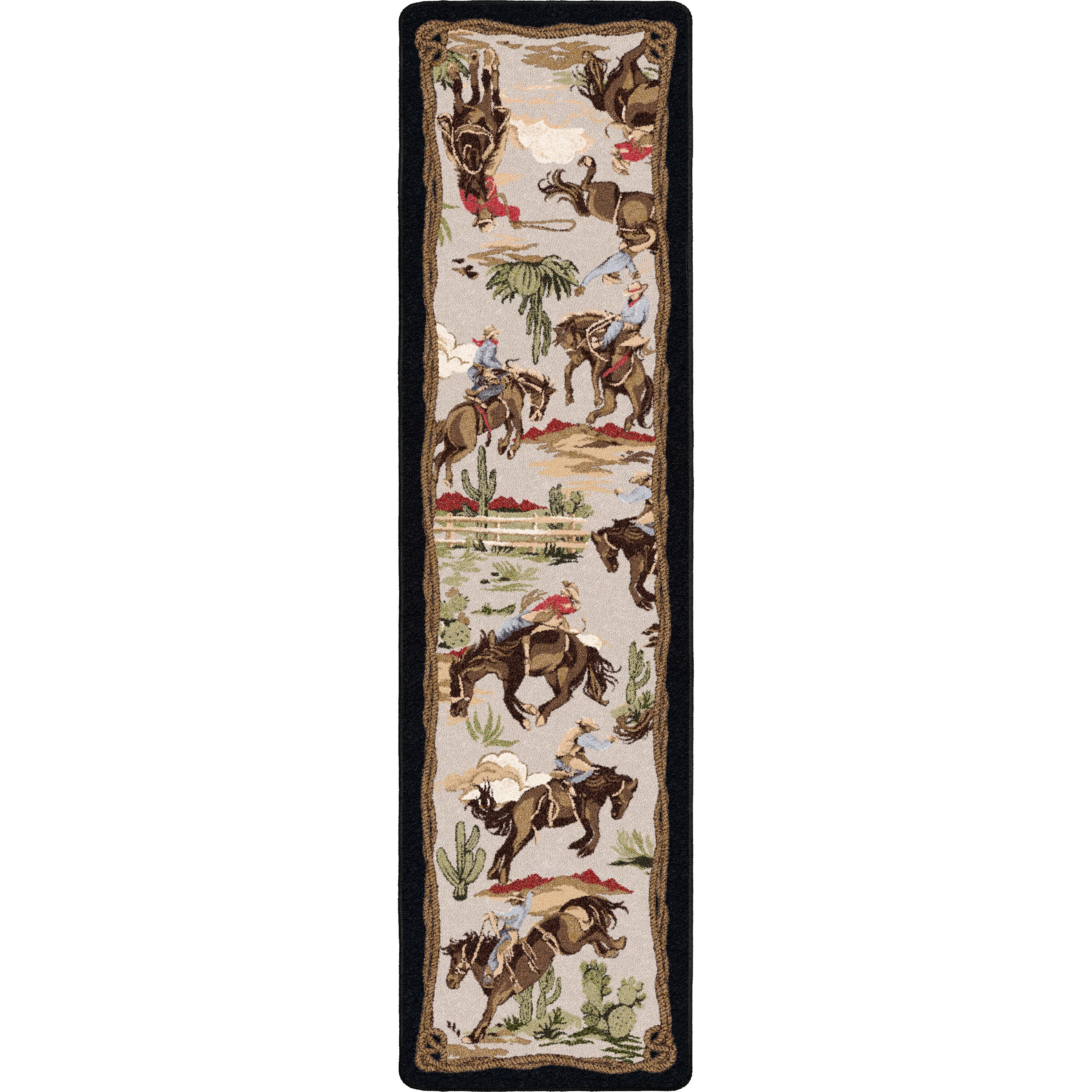 Image of an area rug, Retro Cowboy - Natural