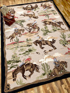 Image of an area rug, Retro Cowboy - Natural