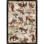 Image of an area rug, Retro Cowboy - Natural