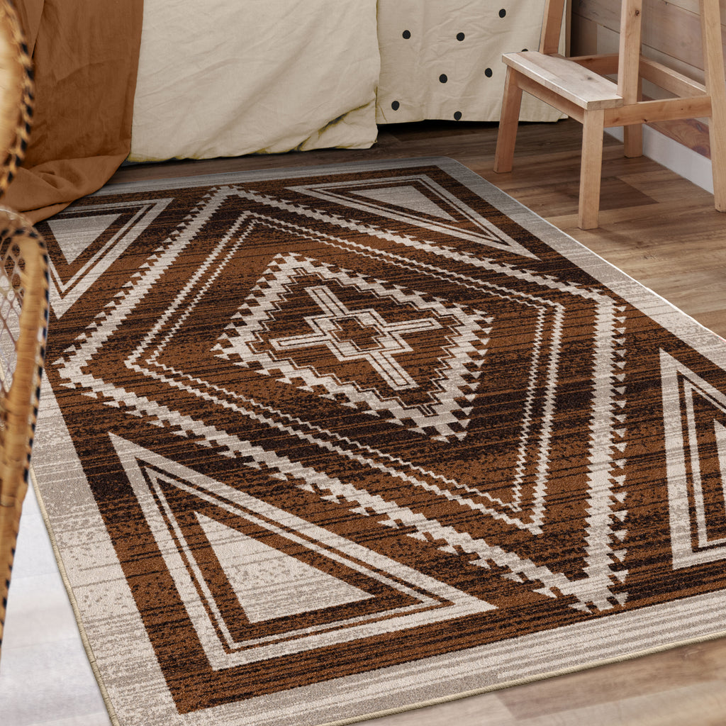 Image of an area rug, Rim Shot - Earthen