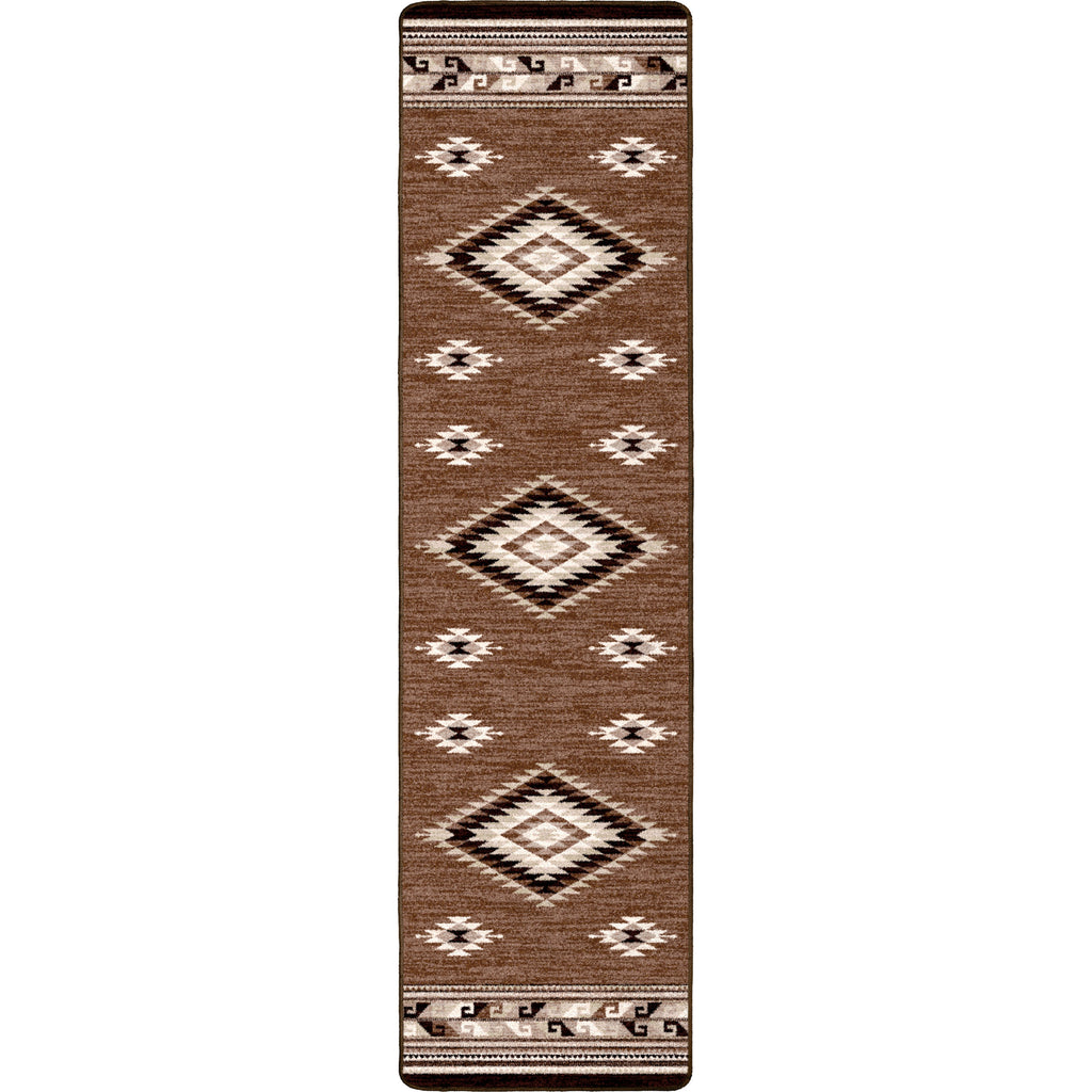 Image of an area rug, River Crossing - Brown