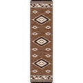 Image of an area rug, River Crossing - Brown