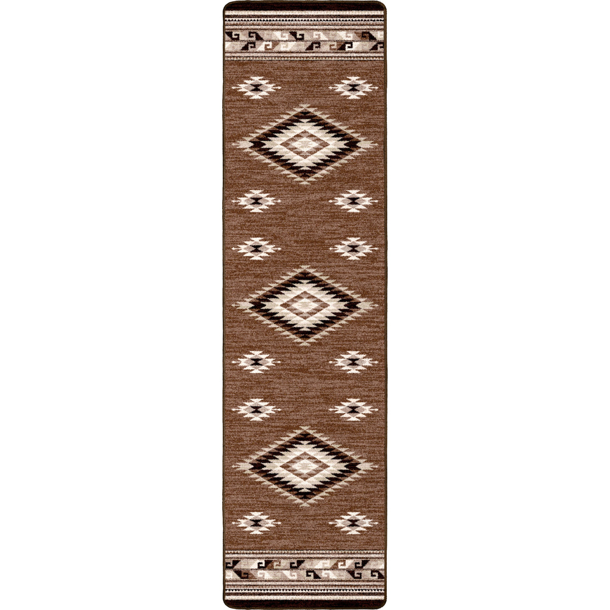 Image of an area rug, River Crossing - Brown