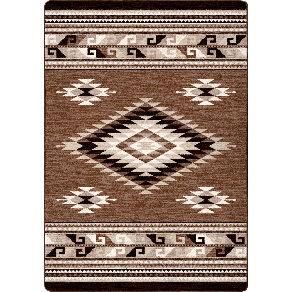 Image of an area rug, River Crossing - Brown